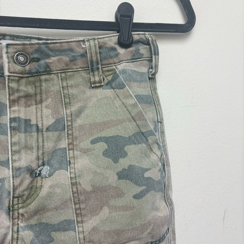 Free People Jeans Camo Remy Cropped Wide Leg High Rise - Picture 4 of 15